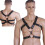 Men's Leather Adjustable Chest Strap Underwear 5
