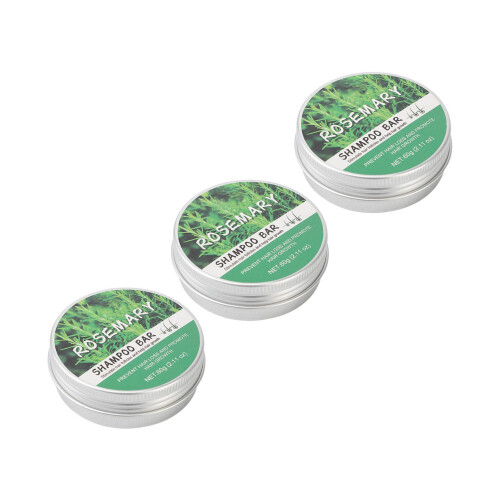 3x Rozemarijn Shampoo Bar Haarhergroei Reinigend 2