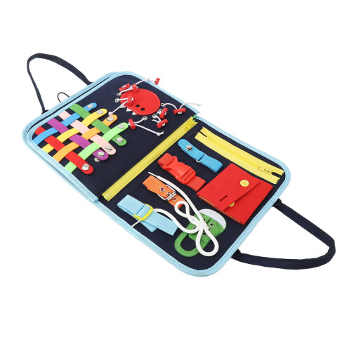 Dressing Learning Bag with Tie, Laces & Buckle 2