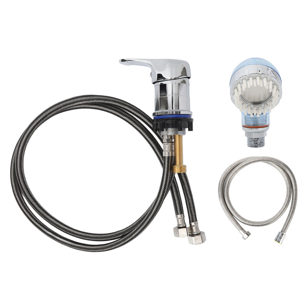 31.5In Shampoo Faucet 47.2In Bowl Hose Kit With Blue Brush Sprayer 461605400082