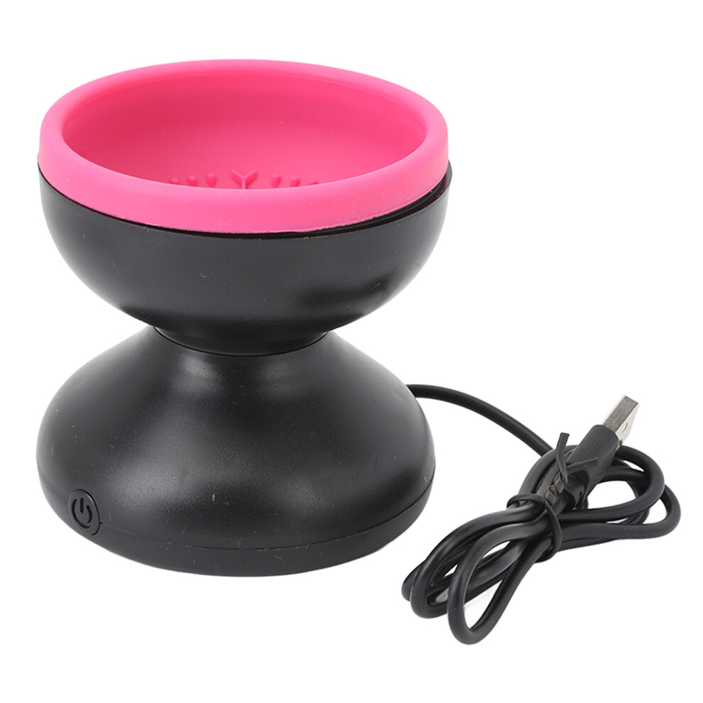 Black/Red ( Rose Red) Electric Makeup Brush Cleaner Rotatable Fast Drying Rose
