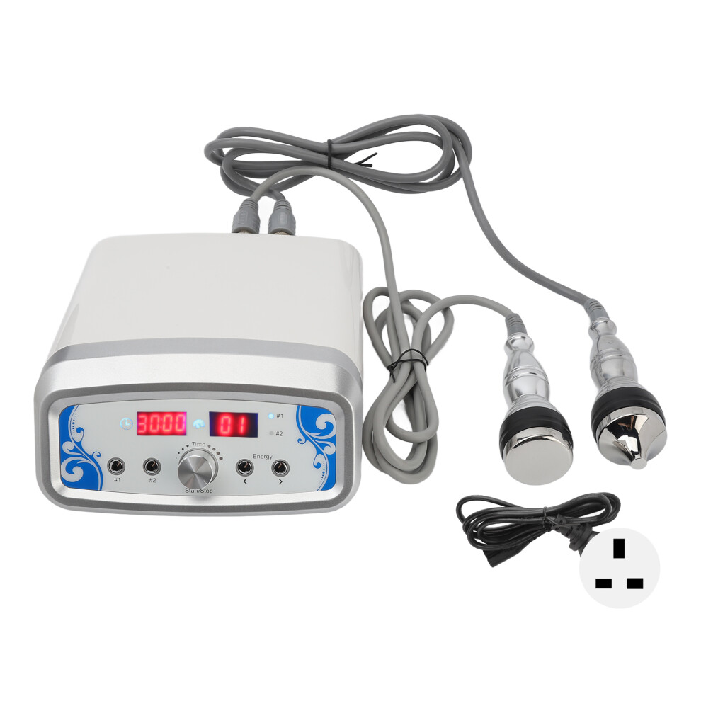 (220V UK Plug) Ultrasound Facial Lifting Machine Skin Tightening Double Probe 220V AU