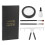 (White) Microblading-Set mit Maßstab, 2 Pinseln, Schwarz 1