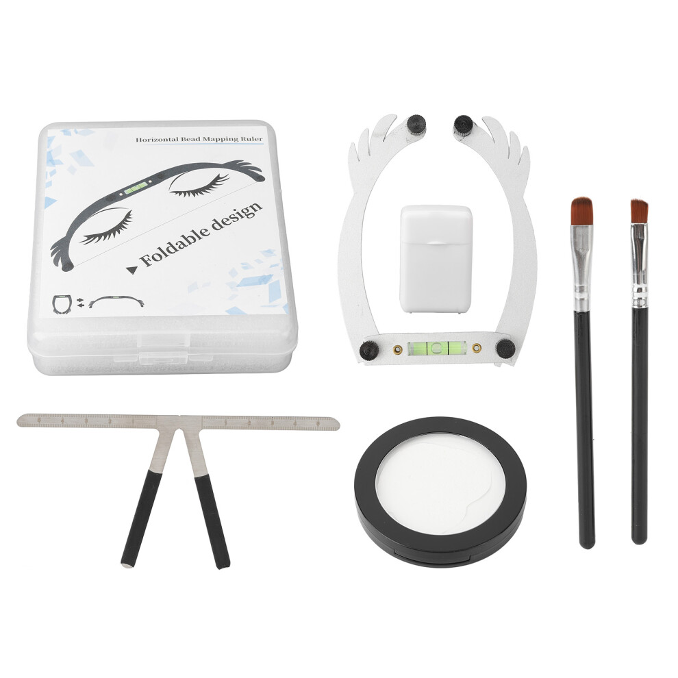 White (White) Eyebrow Mapping String Ruler 0.7Oz Paste 1Ml Liquid
