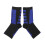 (Black and Blue) Sports Compression Socks Elastic Running Athletic Ankle Guard 1
