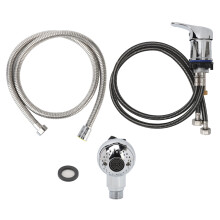 Waschbeckenarmatur 70cm Rohr 120cm Schlauch-Set