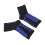 (Black and Blue) Sports Compression Socks Elastic Running Athletic Ankle Guard 4