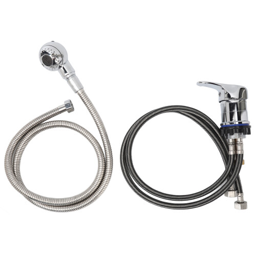 Shampoo Bowl Faucet 70cm Pipe 120cm Hose Kit 2