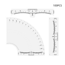 100 Stück Augenbrauen-Stempel-Mikroblading-Schablonen-Set