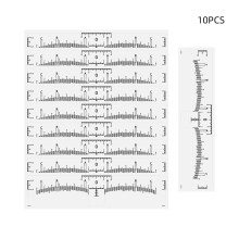 10 Stück Augenbrauen-Stempel-Mikroblading-Schablonen-Set
