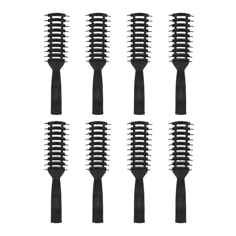 Unisex 9 Row Vent Hair Brush Heat Resistant Quick Blow Drying 8Pcs