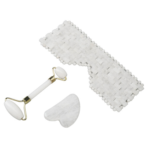 Copriocchi Jadestone Set Gua Sha Rullo Massaggiante Regolabile 2