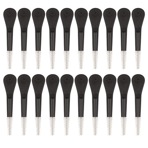 20pcs Black Handle Nylon Sound Aid Vent Brush