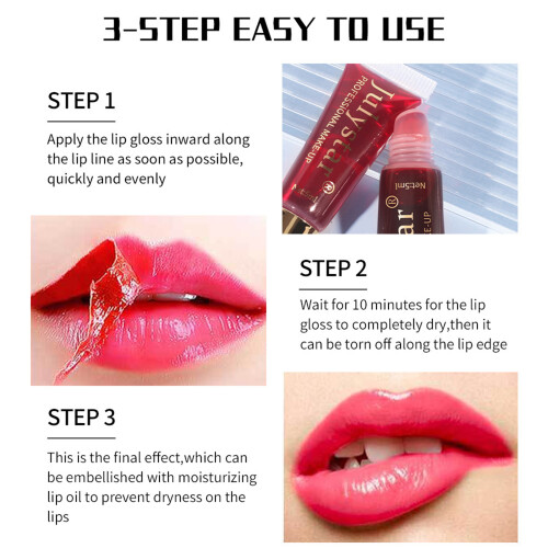 Peel-Off-Lipstift wasserfest & langanhaltend