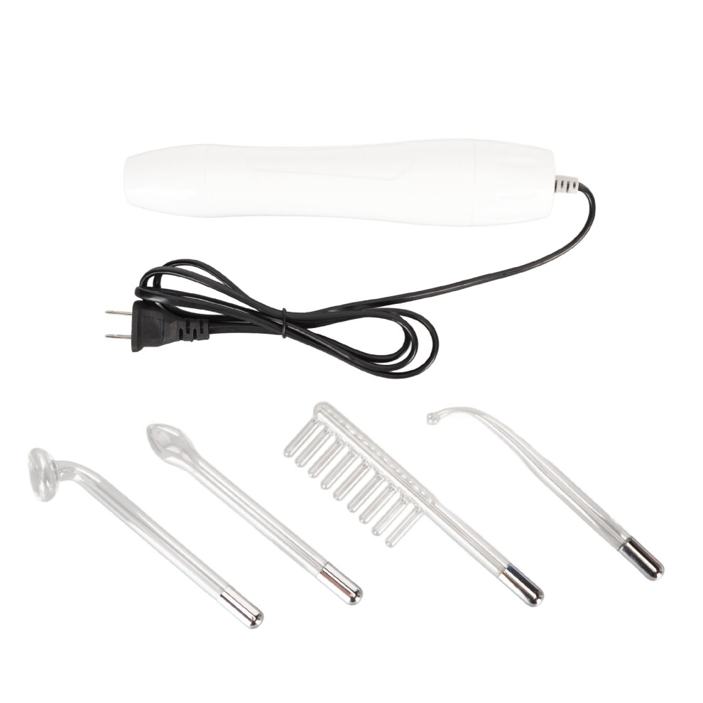 (110V US Plug) High Frequency Facial Wand Skin Tightening Violet Ozone