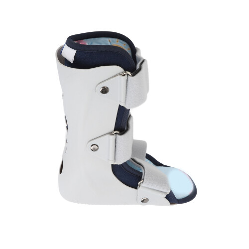 (Left Foot M) Kids Ankle Brace Breathable Adjustable Walking Boot L 1