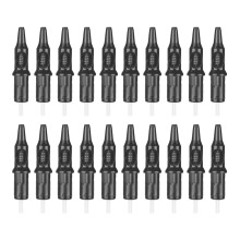 (Black) 20 Stk. Tattoo-Kartuschen mit Kugelschreiber-Spitze, Schwarz