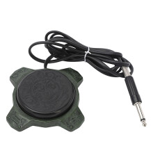 (Green) Tattoo Foot Pedal Anti-Slip 1.85m Silicone Cord Green