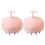 (Pink) 2x Shampoo-Bürste Silikon Kopfhautmassage Rosa 1