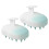 (Blue) 2x Shampoo-Bürste Silikon Kopfhautmassage Rosa 3