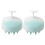 (Blue) 2x Shampoo-Bürste Silikon Kopfhautmassage Rosa 2