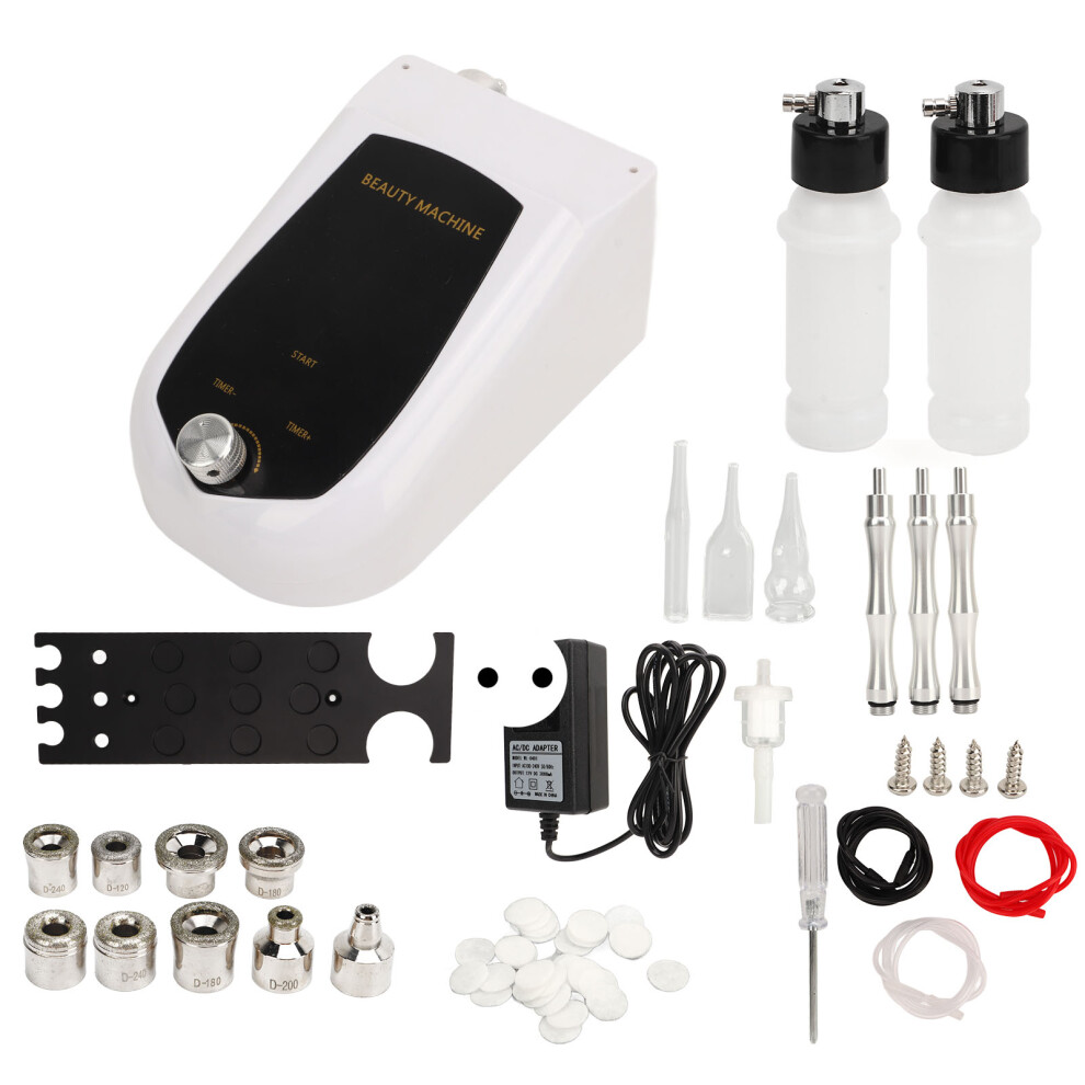 (Eu Plug) 3 In 1 Diamond Microdermabrasion Device Suction Face Care 461605404189