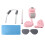 (Pink) Automatic Rebound Abdominal Wheel Wireless Rechargeable AB Roller Blue 1