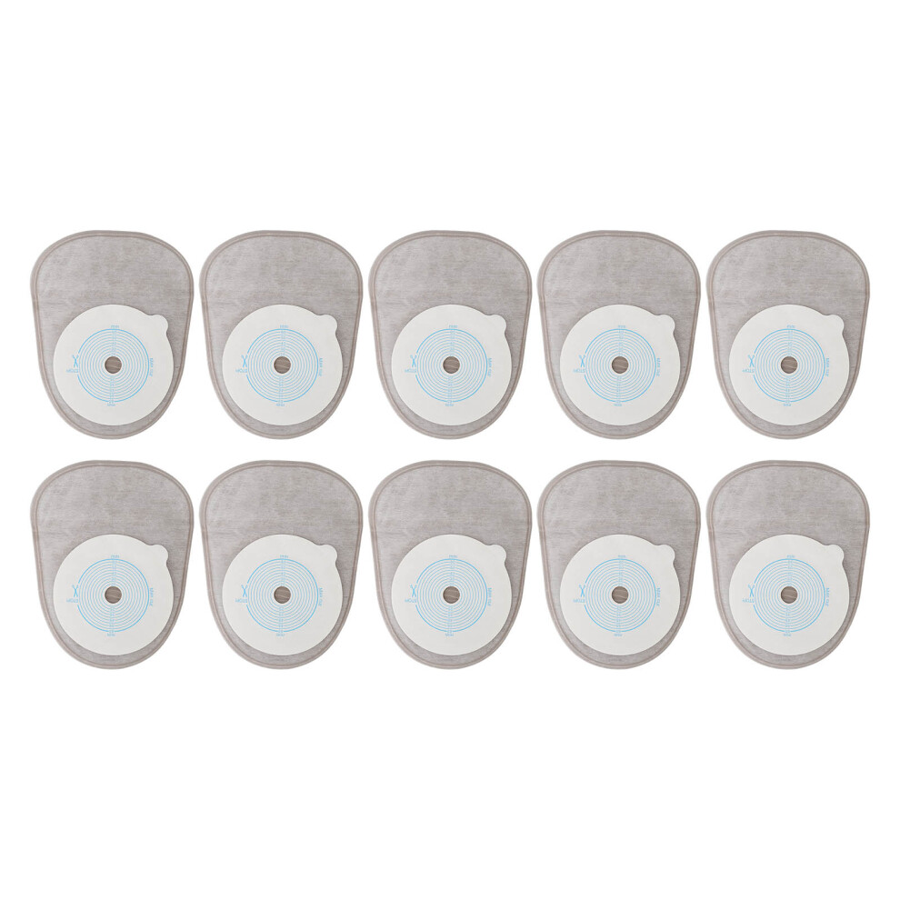 10pcs Adhesive Colostomy Pouch Disposable Drainable Ostomy Bag