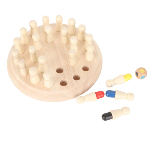 Holz-Spiel Memory Match Stick Schach für Kinder 2