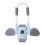 (Blue) Automatic Rebound Abdominal Wheel Wireless Rechargeable AB Roller Blue 5