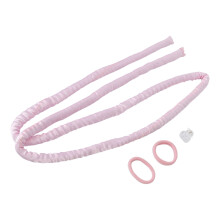 Rosa haargewundenes Set: Kopfbänder & Clips für DIY Locken