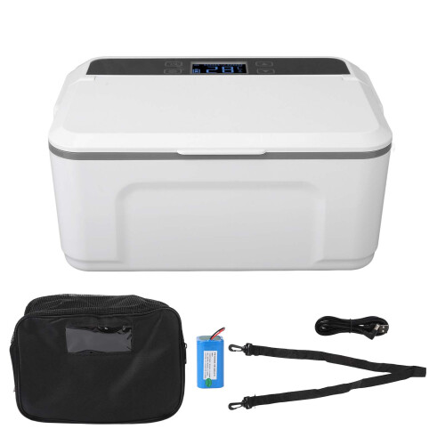 Portable Insulin Cooler Box 2-18 Travel Refrigerator with Handle