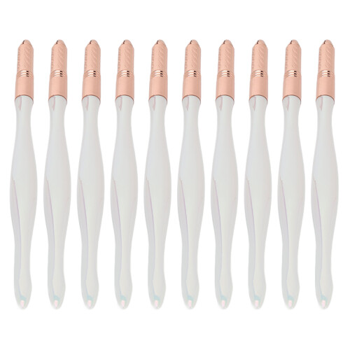 (White) 10PCS Eyebrow Pen Semi-Permanent Microblading Practice Red 1