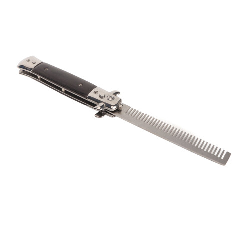 Switchblade Comb Automatic Foldable Pocket Hair Beard Moustache 1