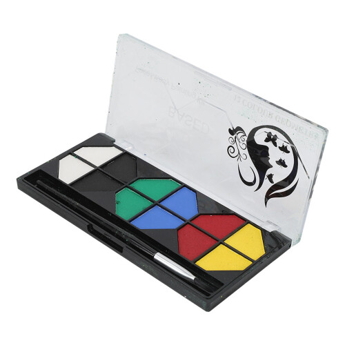 6 Colors Face Body Paint Water Based Makeup with Brush 2