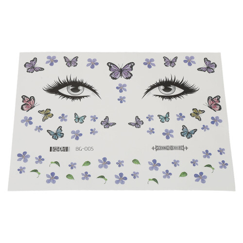 Colorful Temporary Face Tattoo Sticker Halloween 1