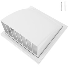 White Plastic Wall Vent Cover Air Exhaust Hood Cap for Home Use