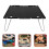 1 St Aluminiumlegering Fällbart Bord Camping Skrivbord Svart 3