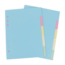 2 Sets 5 Kleuren A5 Tabbladverdelers Voor Ringmappen Planner