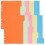 2 Sets 5 Kleuren A5 Tabbladverdelers Voor Ringmappen Planner 6