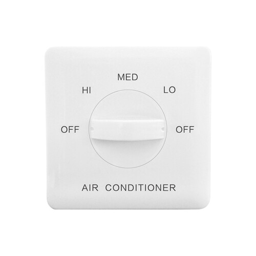 Panel Rörfläkt Regulator Vit Fläktbatteri Hastigheter