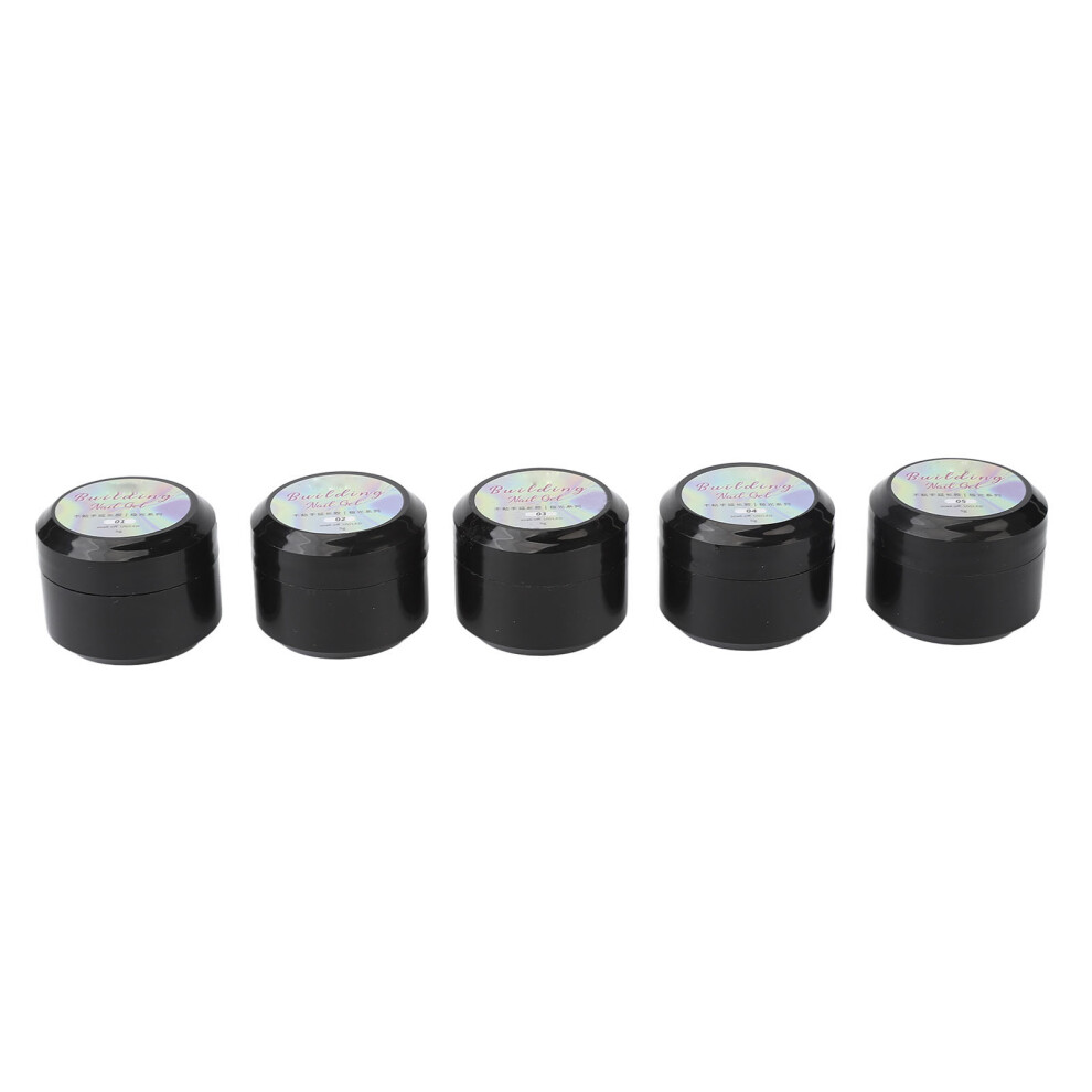 5 Colors Holographic Nail Gel for DIY Sculpture Carving