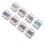 Nagellack-Kleber-Set 8 Farben Glitzer Sequins Art Gel 4