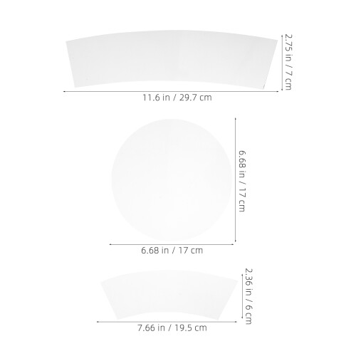 3Pcs Transparent Akrylquiltmallar Högprecision För Hemsy 1