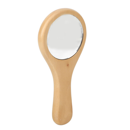 Handheld Holz Kosmetikspiegel mit Griff 2