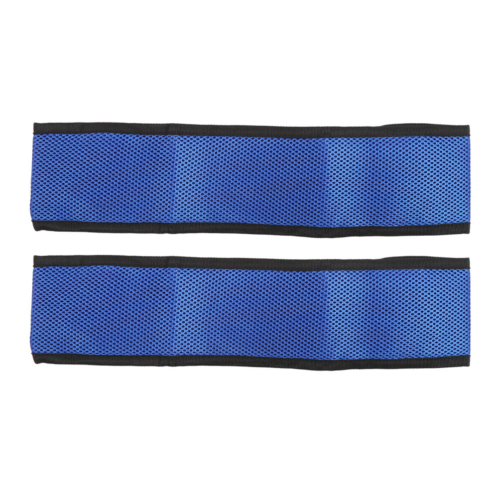 Blue (S For 40Cm Wheel Leg) 2Pcs Wheelchair Calf Strap Breathable Leg Support Elderly S 40Cm
