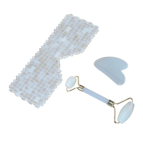 3x Jadestone Augenrolle Gewebt Gua Sha 1