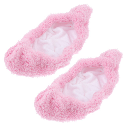 Elastisk Skridskoöverdrag Plush Hockeyskridsko Överdrag (Rosa M)