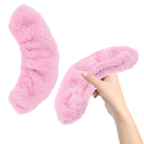 Elastisk Skridskoöverdrag Plush Hockeyskridsko Överdrag (Rosa M) 2