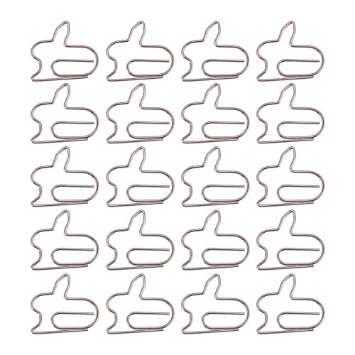 20Pcs Pappersklämmor Kontorsklämmor